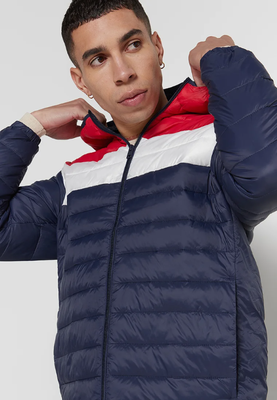 Kurtka JWHWAYNE STAND HOOD PUFFER JACKET 12248544